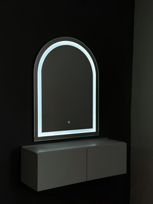 Дзеркало Mironiks у формі арки з фронтальною LED підсвіткою 1600*600 310131 фото
