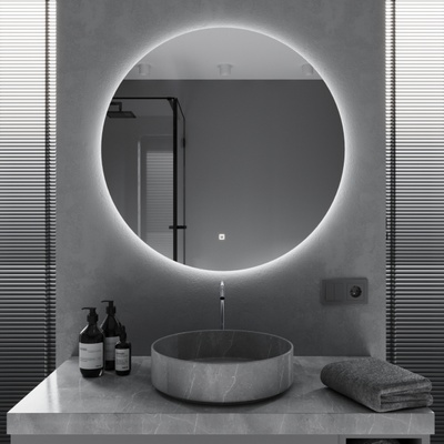 Кругле дзеркало Mironiks з фоновою LED-підсвіткою 308105 фото
